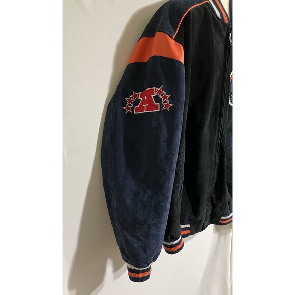 NFL  Denver Broncos Leather Jacket Size XXL Needs Repair Rare Patches thrashed - Picture 15 of 16